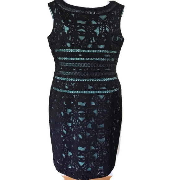 ANTONIO MELANI Dresses & Skirts - NWT Antonio Melani Black Lace & Green Dress